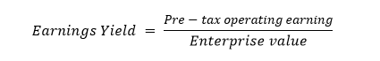 Earning Yield Formula