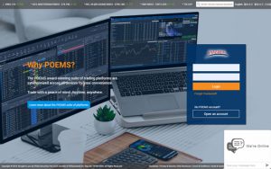 POEMS trading platform login page