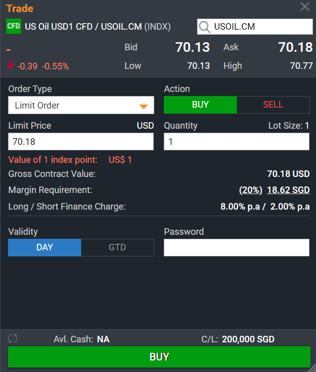 Article - POEMS US OIL USD 1 CFD